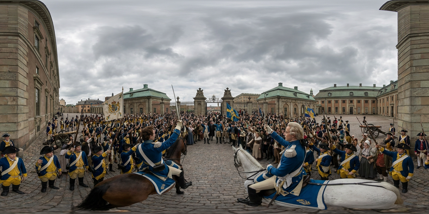 360° scene from King Gustav III Performs His Bloodless Coup d'Etat