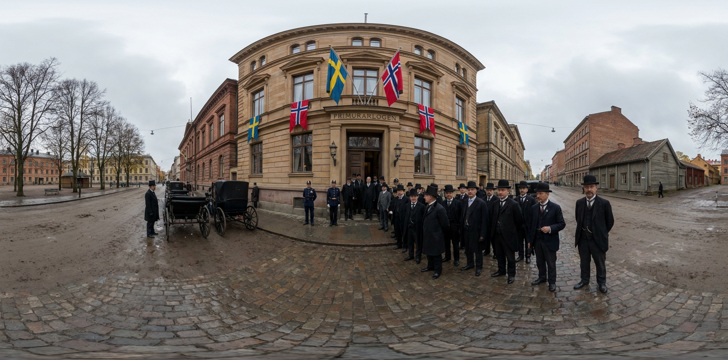 360° scene from Karlstad Convention dissolves the Swedish Norwegian Union