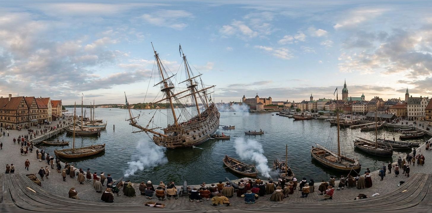 360° scene from The Maiden Voyage and Sinking of the Vasa Warship