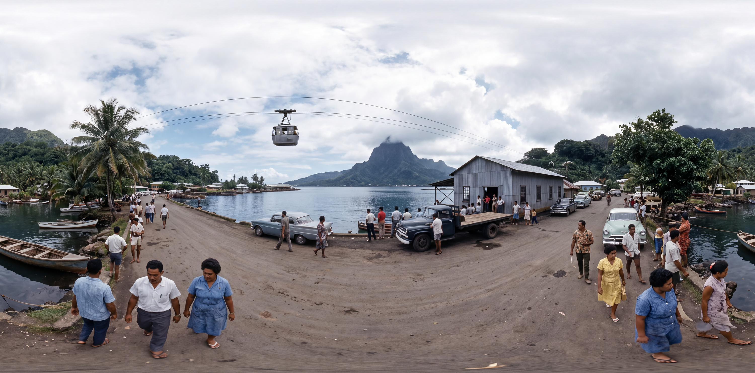 360° scene from Mt. Alava Aerial Tramway Completion