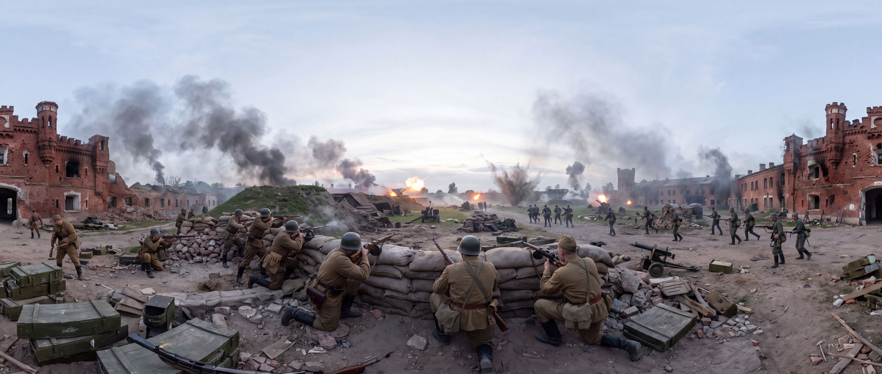 360° scene from Defense of Brest Fortress Against Nazi Invasion