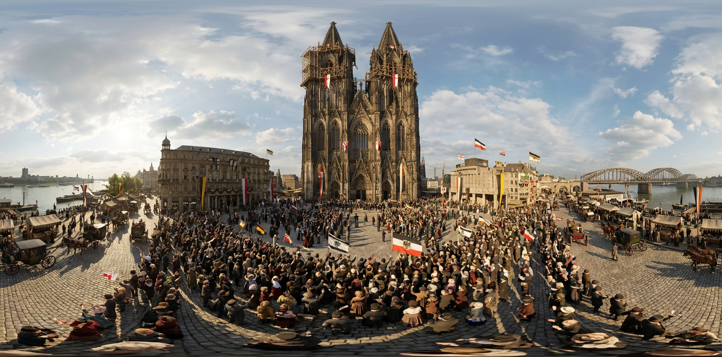 360° scene from Completion of the Cologne Cathedral