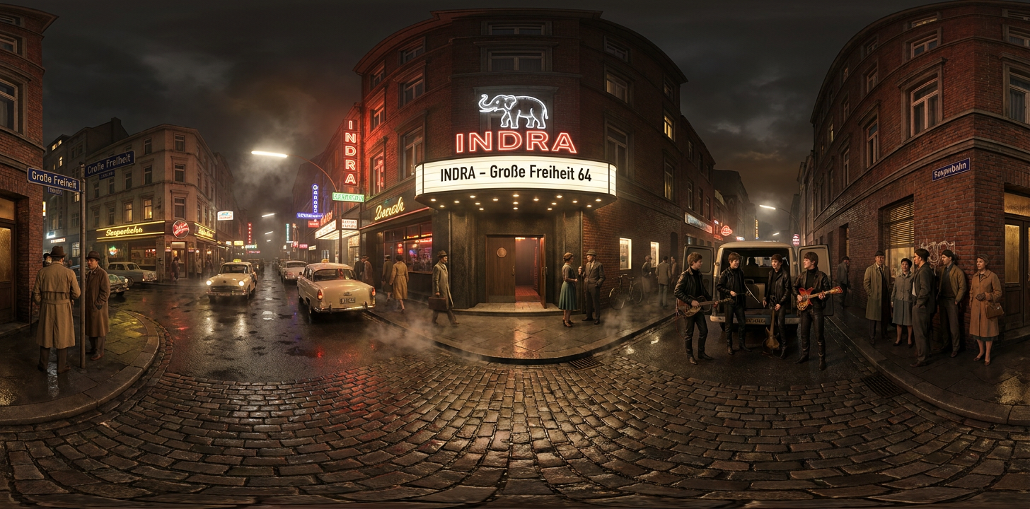 360° scene from The Beatles Perform at Indra Club