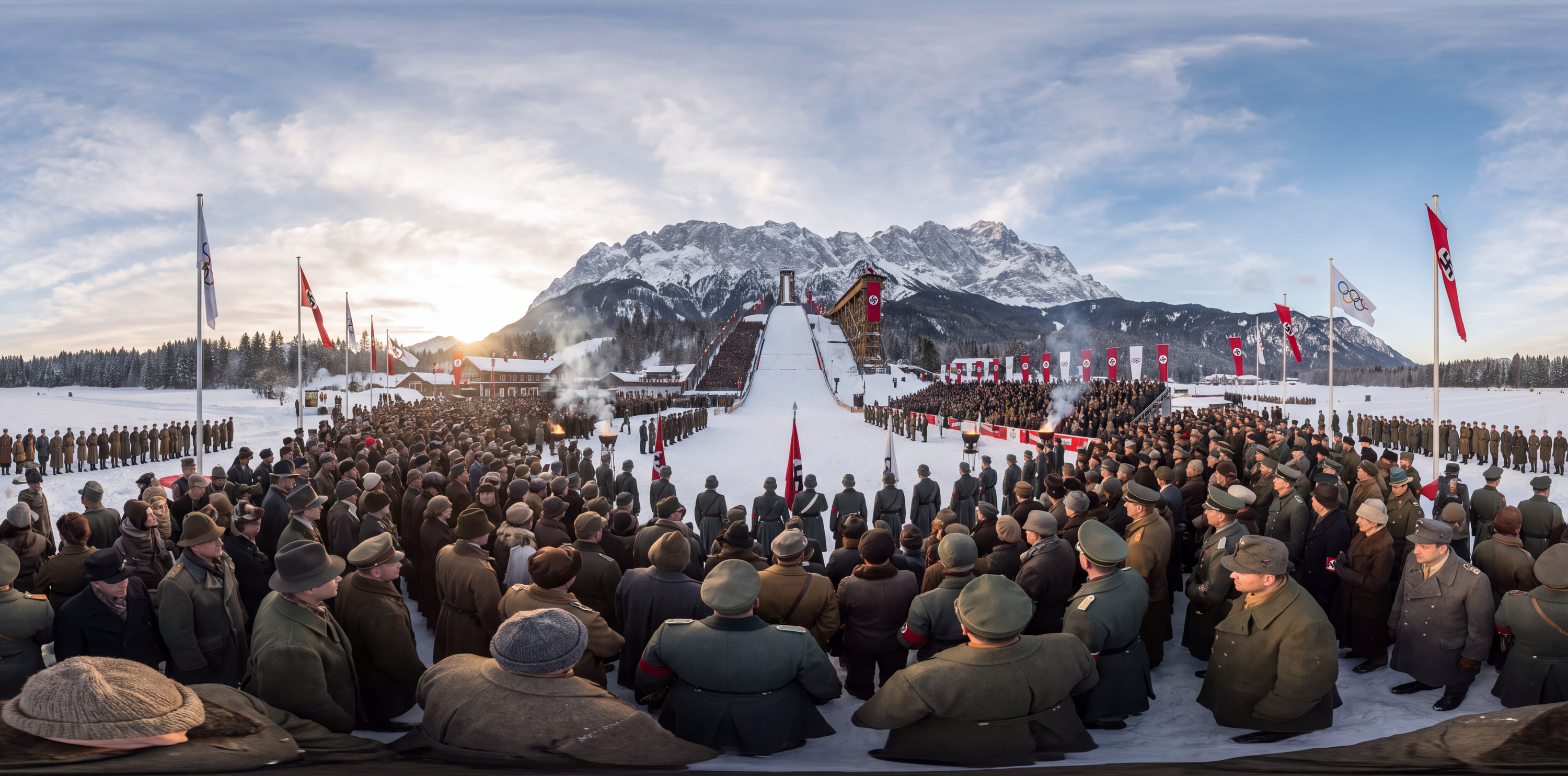 360° scene from Opening of the Winter Olympic Games
