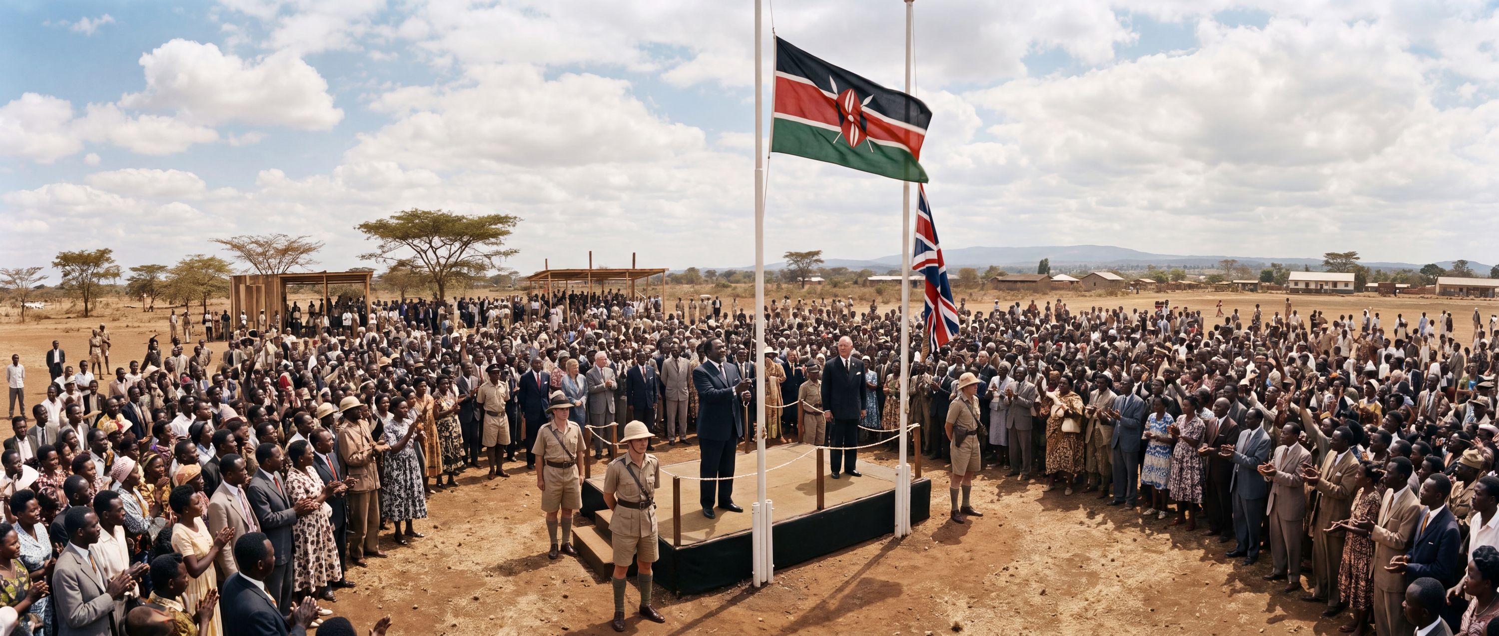 360° scene from Kenyan Independence Ceremony in Nairobi