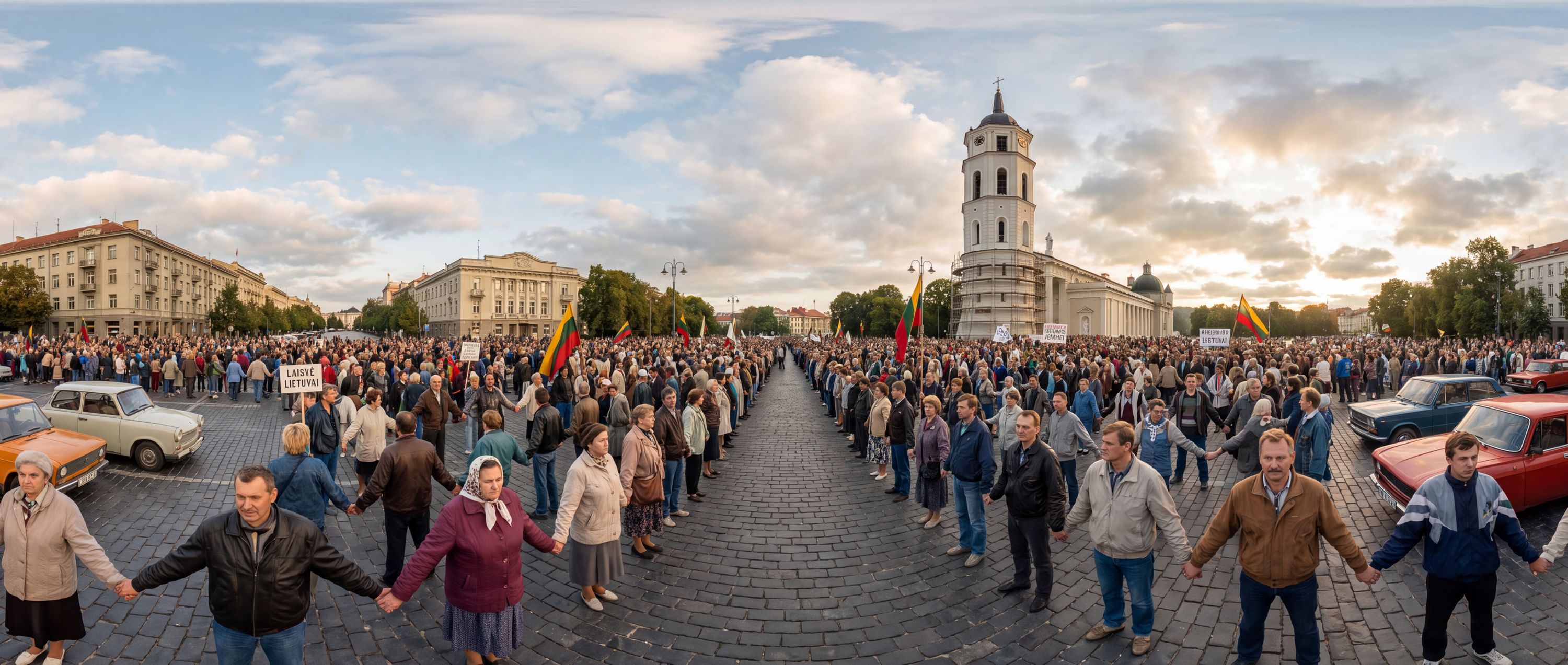 360° scene from The Baltic Way at Cathedral Square