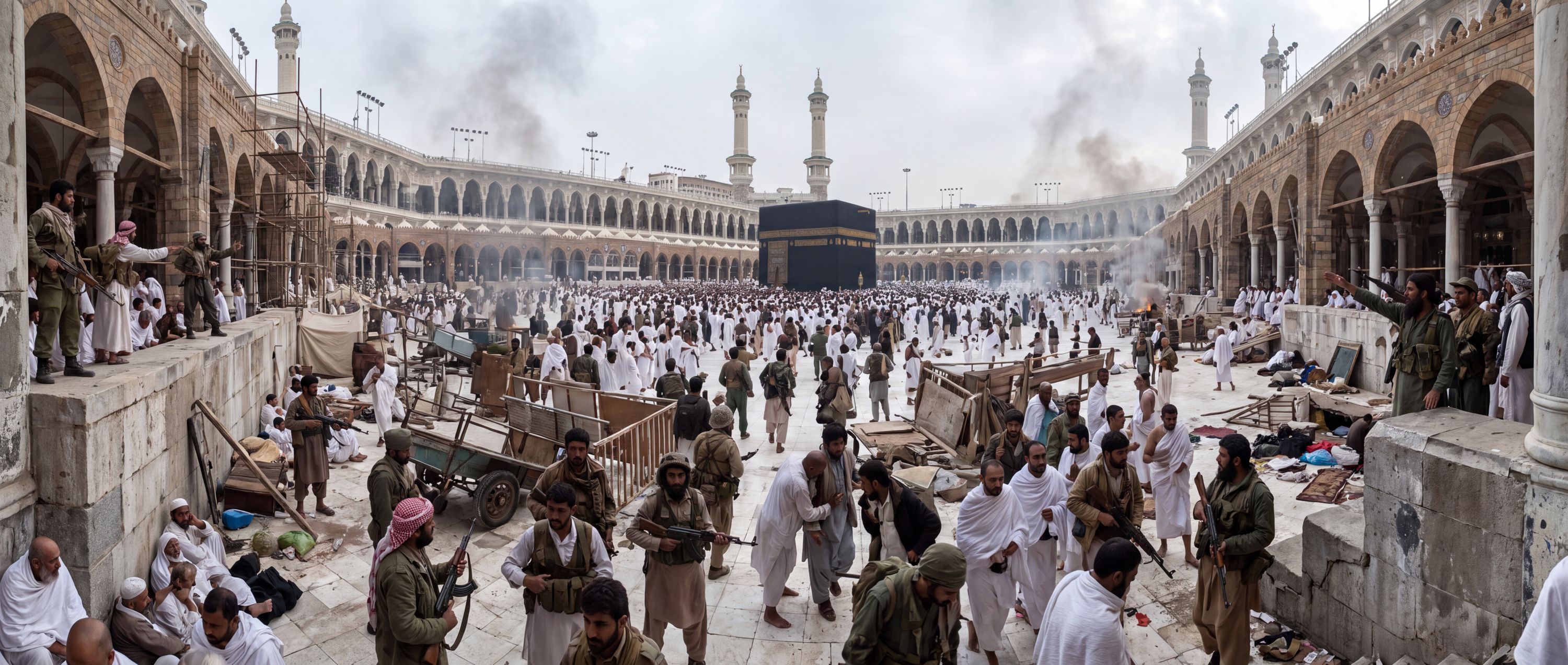 360° scene from Extremist Seizure of the Grand Mosque