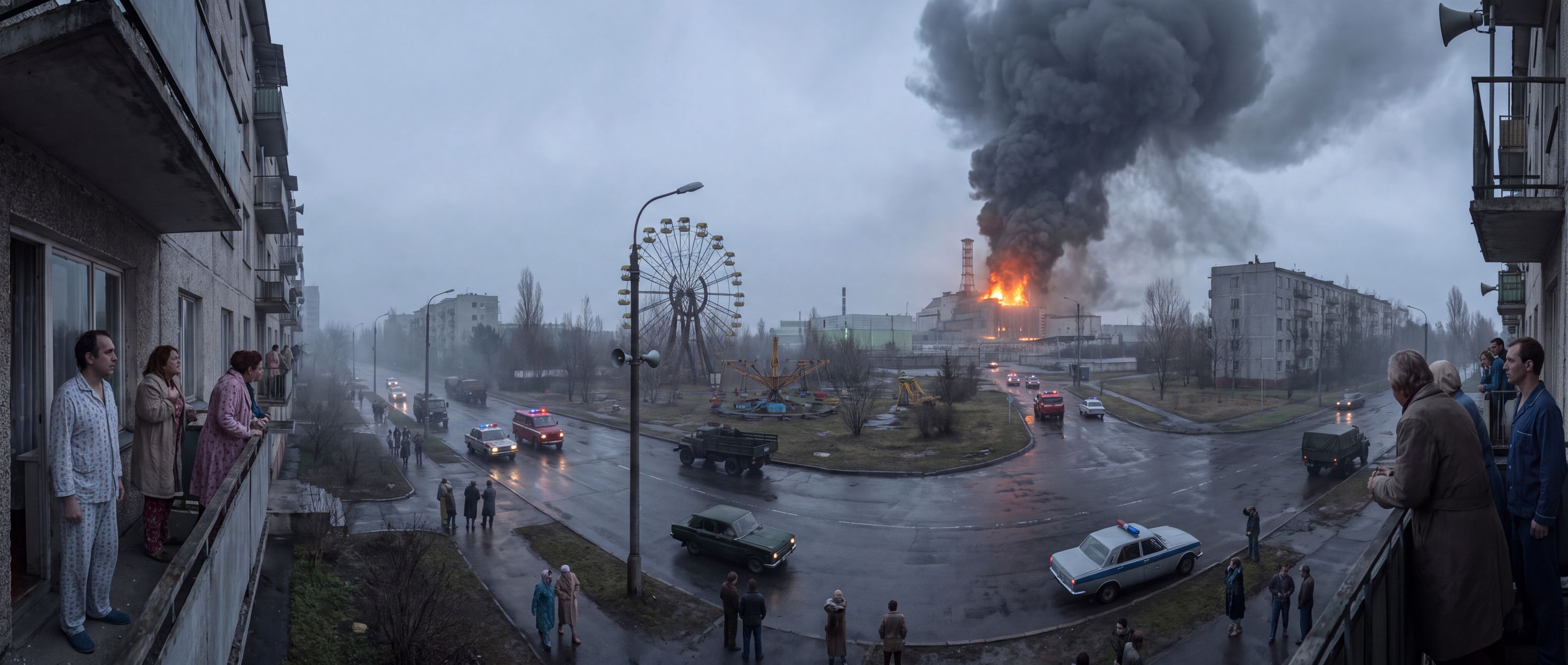 360° scene from Chornobyl Nuclear Disaster at Reactor Four