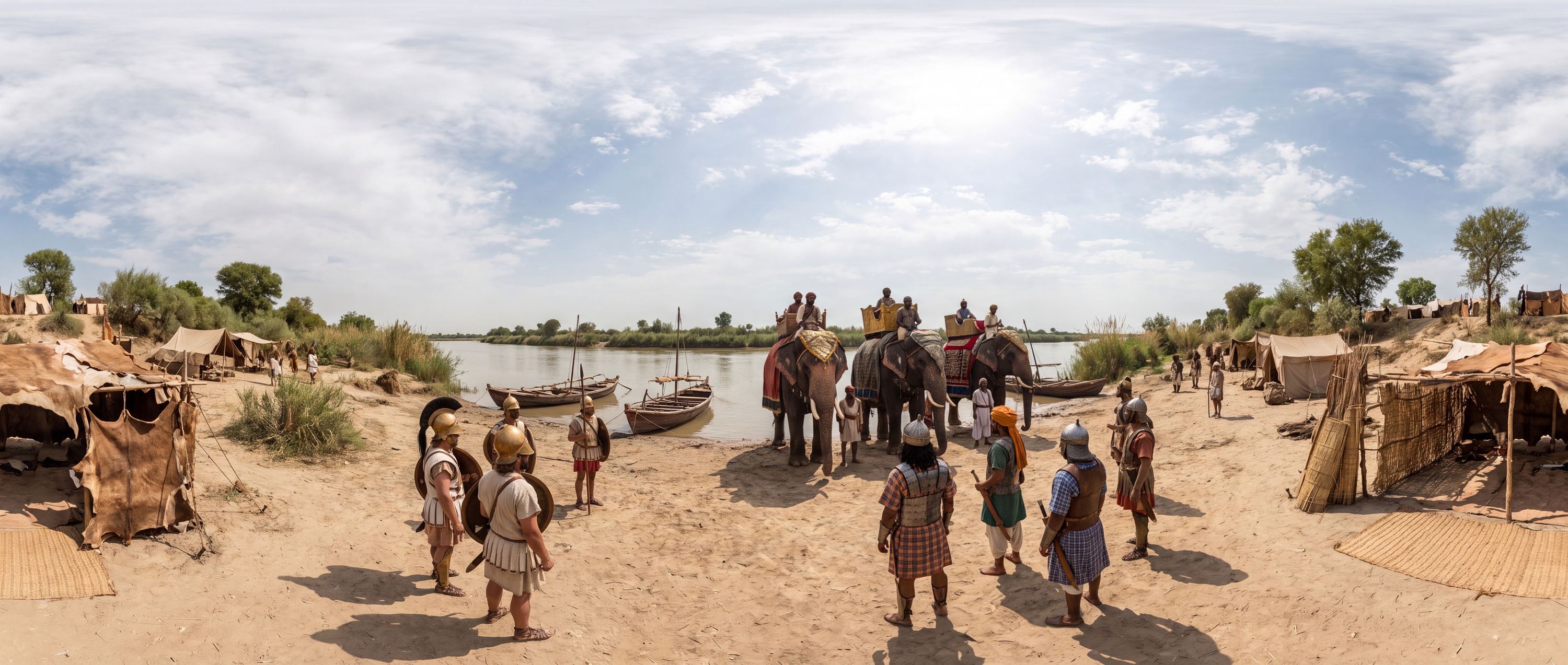 Alexander Meets the War Elephants of Porus — scene from the July 23, 2026 daily challenge