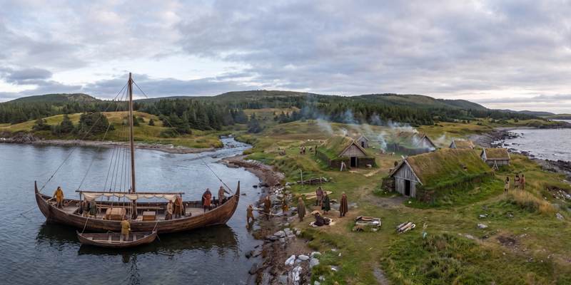 The Vikings Drop Anchor in the Americas in 1000 — 360° scene from the July 23, 2026 daily challenge