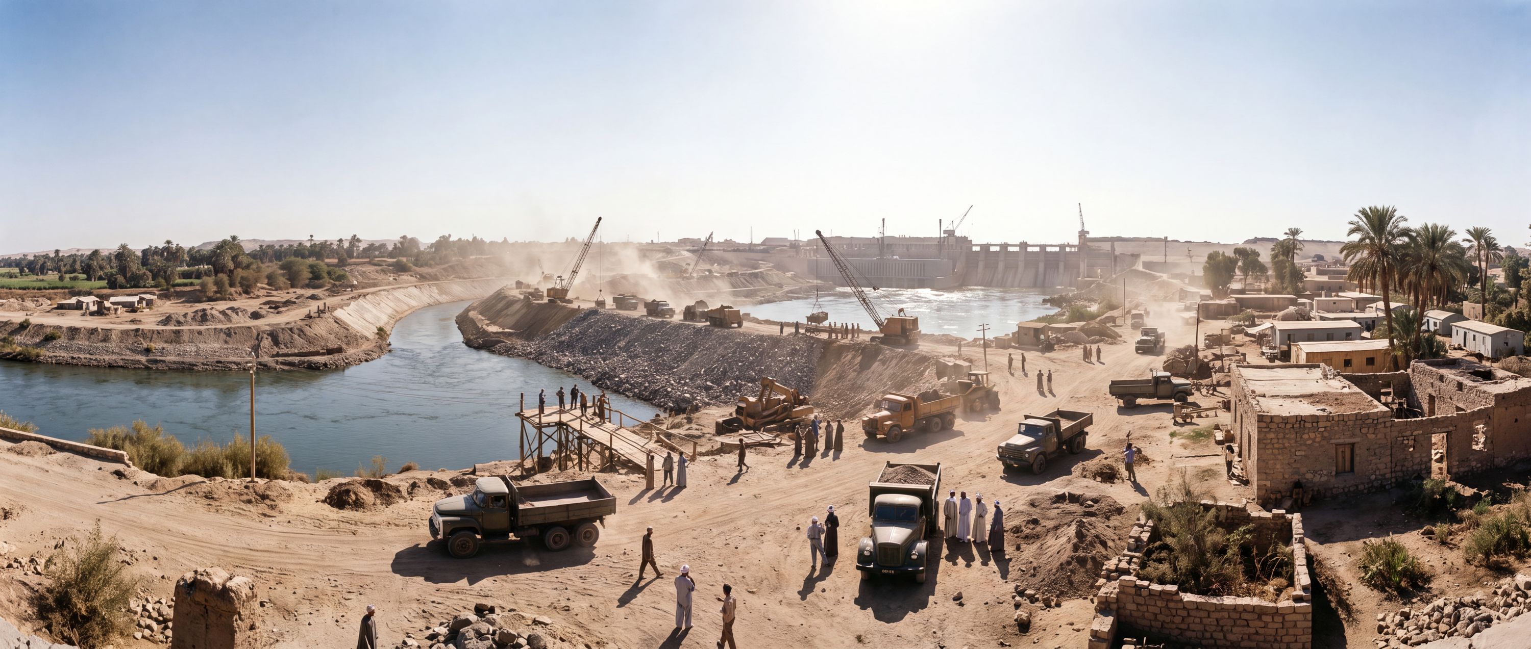 Diverting the Mighty Nile River in 1964 — 360° scene from the July 28, 2026 daily challenge
