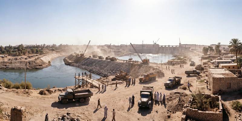 Diverting the Mighty Nile River in 1964 — 360° scene from the July 28, 2026 daily challenge