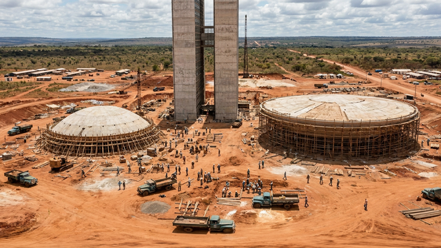 Construction of the National Congress in Brasília — scene from the August 12, 2026 daily challenge