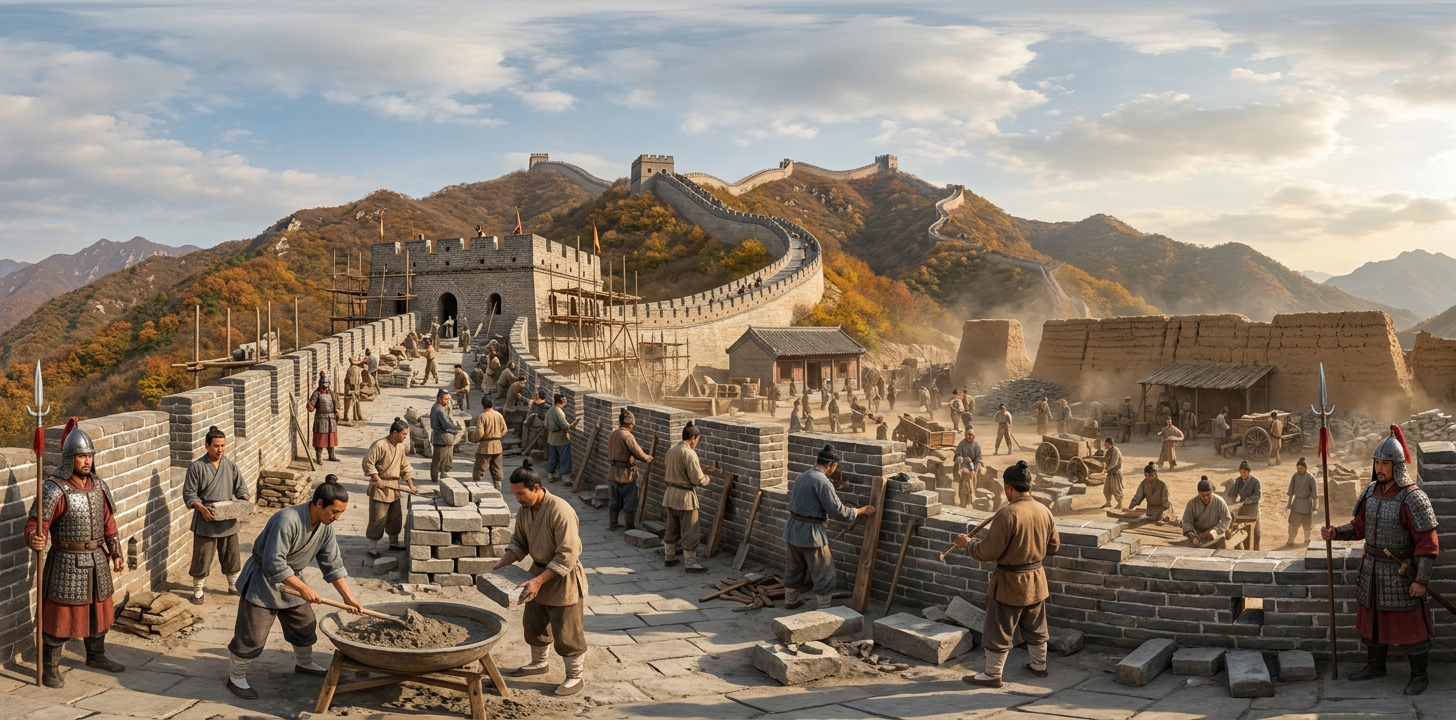 360° scene from Ming Construction of the Great Wall