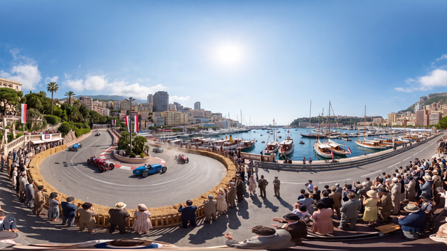Inaugural Monaco Grand Prix — scene from the August 29, 2026 daily challenge