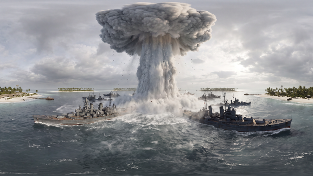 Operation Crossroads Baker Nuclear Test — scene from the September 3, 2026 daily challenge