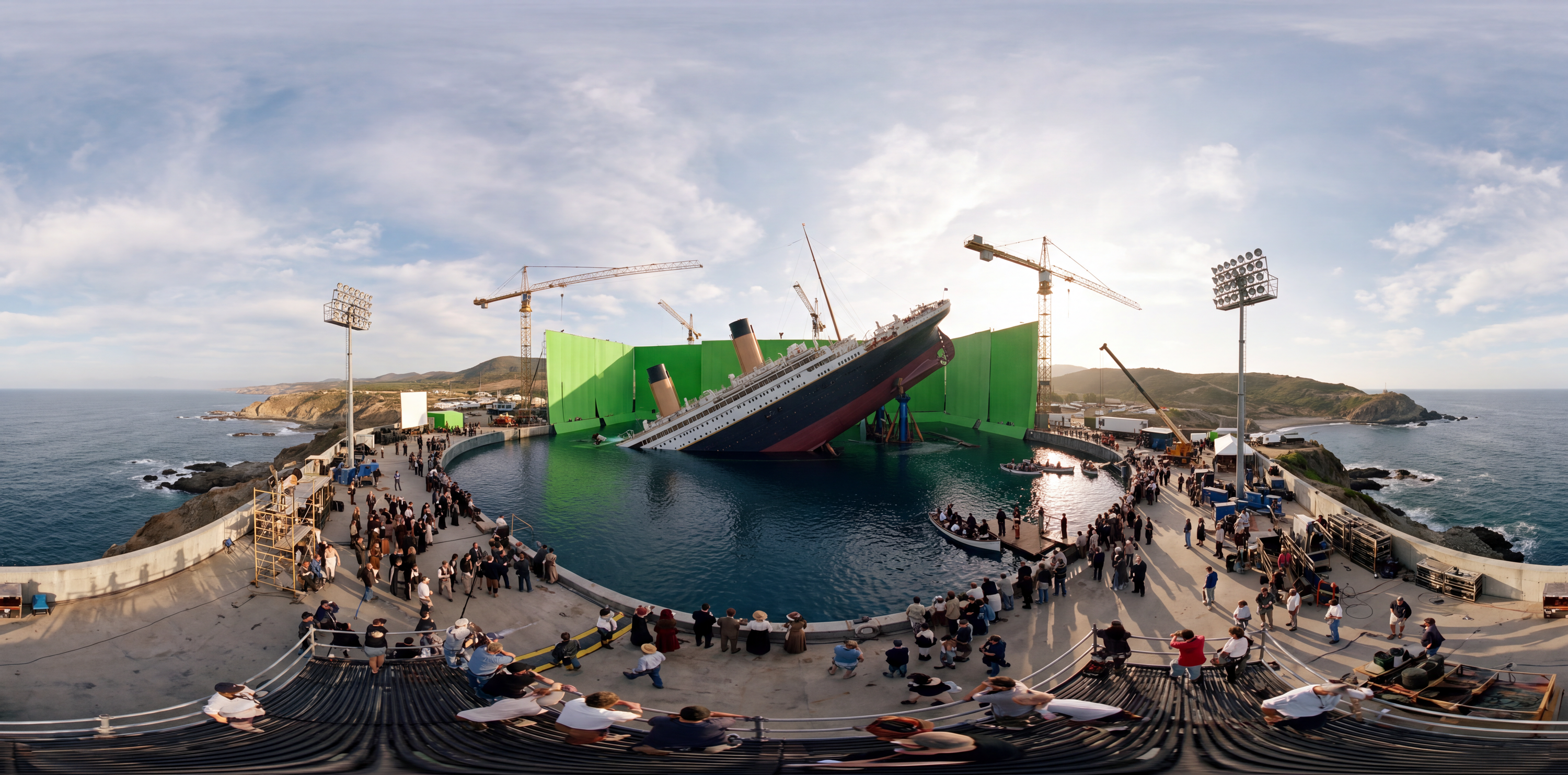 Filming Titanic in the Baja Horizon Tank — scene from the September 8, 2026 daily challenge