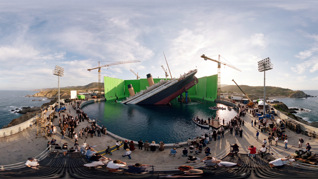 Filming Titanic in the Baja Horizon Tank — scene from the September 8, 2026 daily challenge