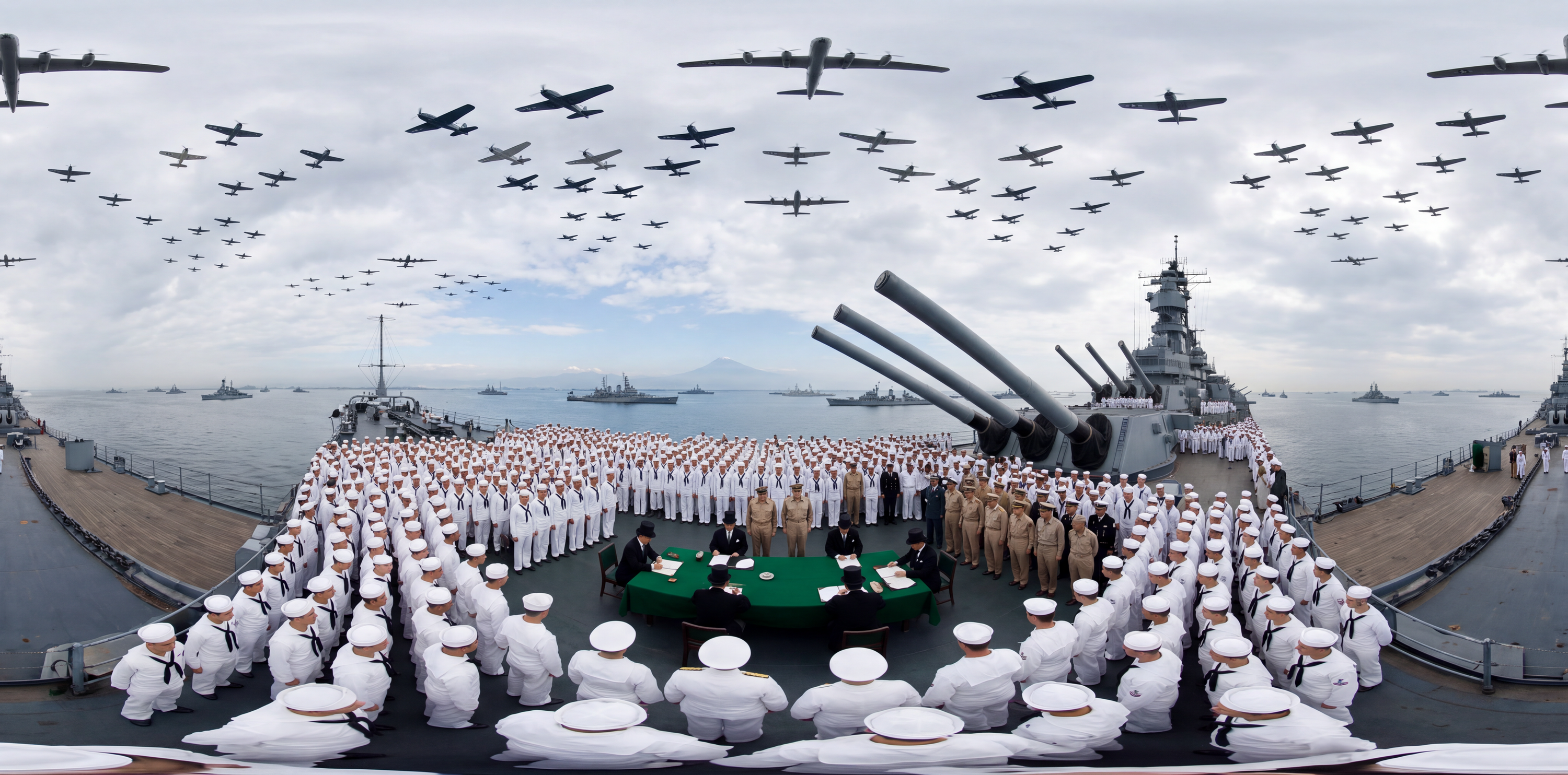 Japanese Surrender on the USS Missouri — scene from the September 9, 2026 daily challenge