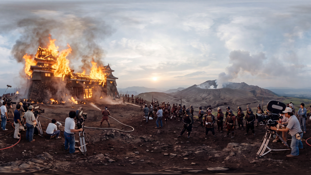 Burning the Castle Set of Ran — scene from the September 11, 2026 daily challenge