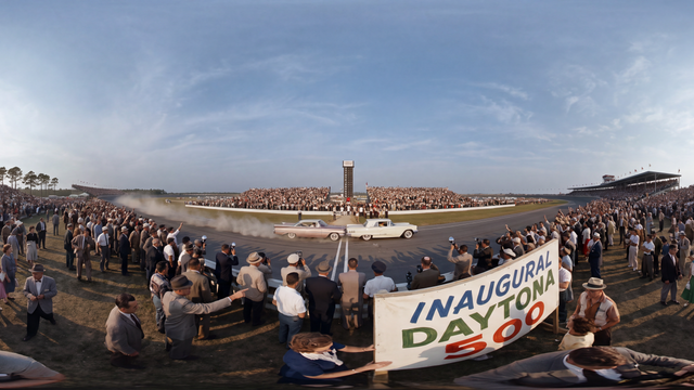 Inaugural Daytona 500 Photo Finish — scene from the September 22, 2026 daily challenge