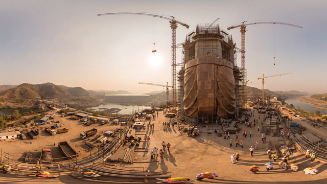 Assembly of the Statue of Unity — scene from the September 23, 2026 daily challenge