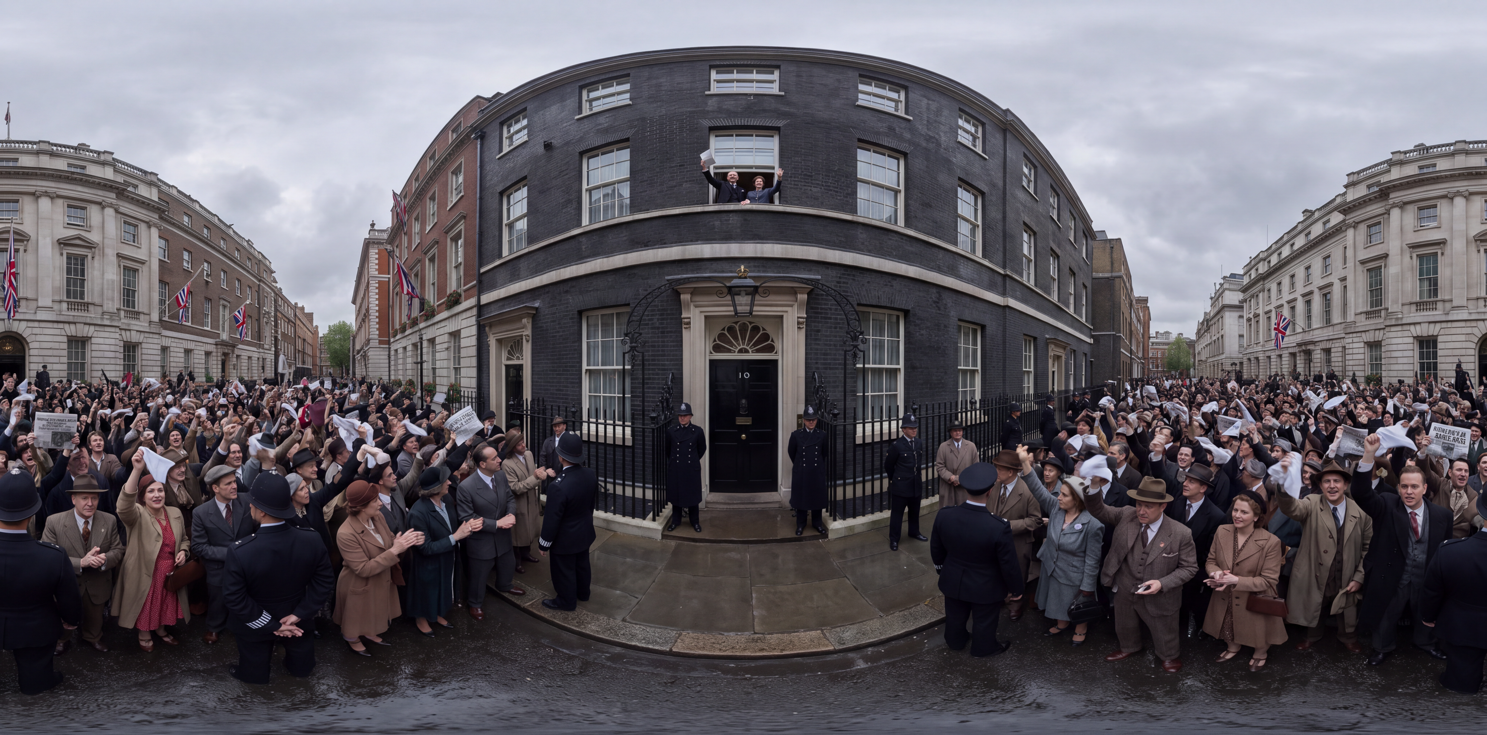 360° scene from Chamberlain Proclaims Peace for Our Time