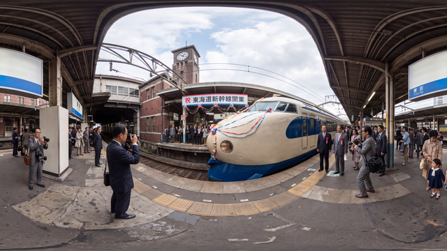 The First Shinkansen Departs — scene from the October 1, 2026 daily challenge