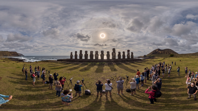 An Eclipse Above Rapa Nui — scene from the October 2, 2026 daily challenge