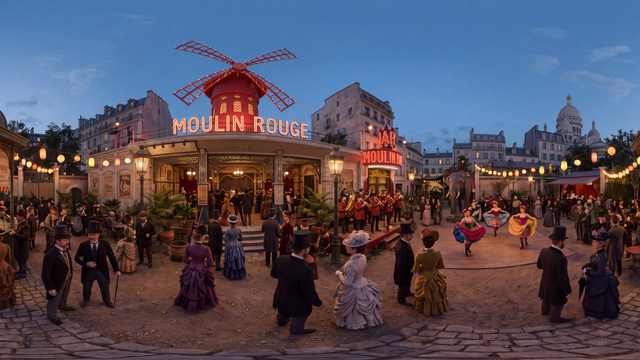 The Moulin Rouge Opens — scene from the October 6, 2026 daily challenge