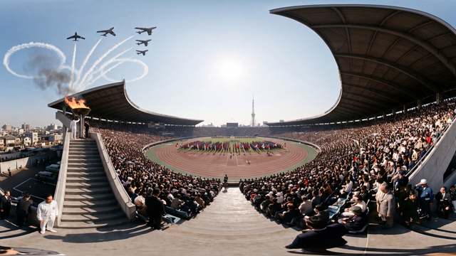Tokyo Opens Asia's First Olympics — scene from the October 10, 2026 daily challenge