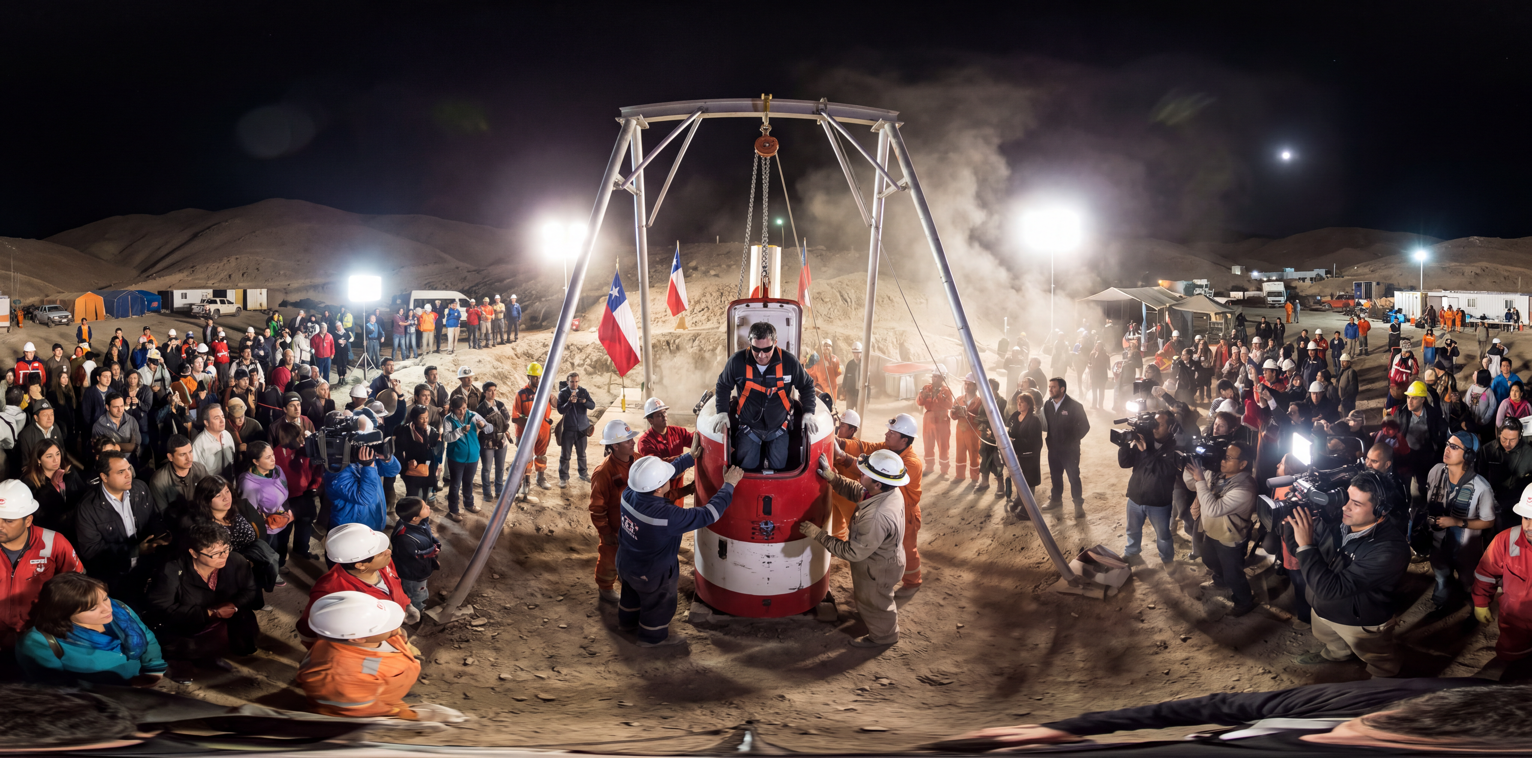 Chile's Last Trapped Miner Emerges — scene from the October 13, 2026 daily challenge