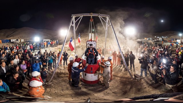 Chile's Last Trapped Miner Emerges — scene from the October 13, 2026 daily challenge