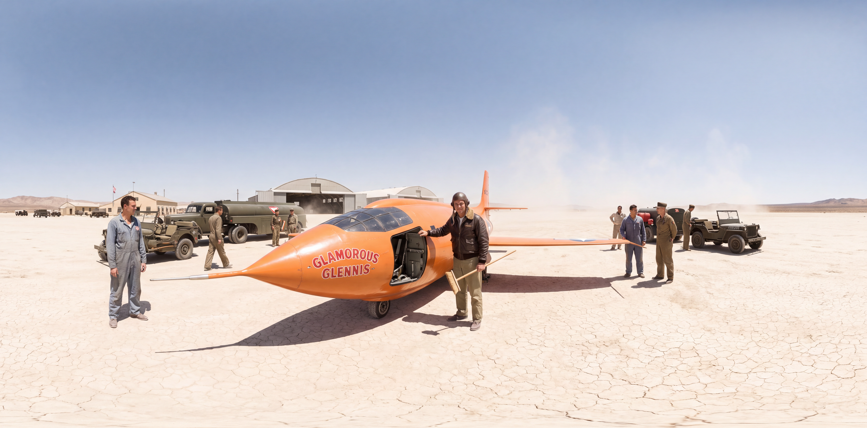 Yeager Returns From Breaking the Sound Barrier — scene from the October 14, 2026 daily challenge