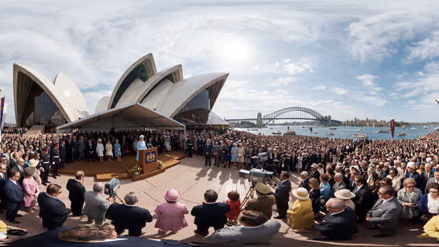 Sydney Opera House Opens — scene from the October 20, 2026 daily challenge