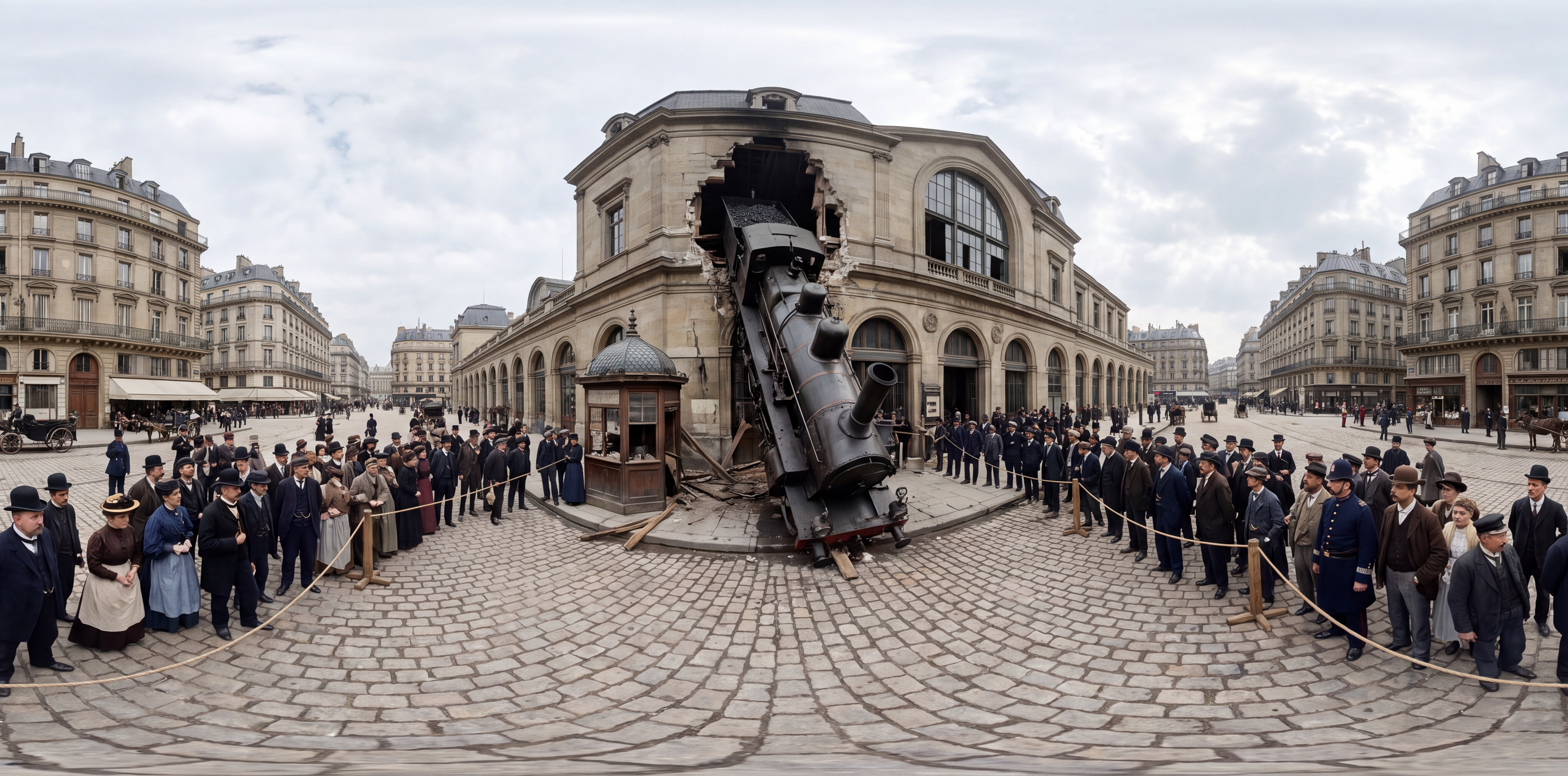 Locomotive Plunges Through Montparnasse Station — scene from the October 22, 2026 daily challenge