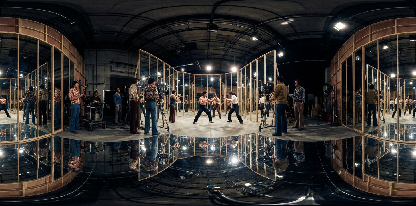 360° scene from Filming Mirrors Scene in Enter the Dragon