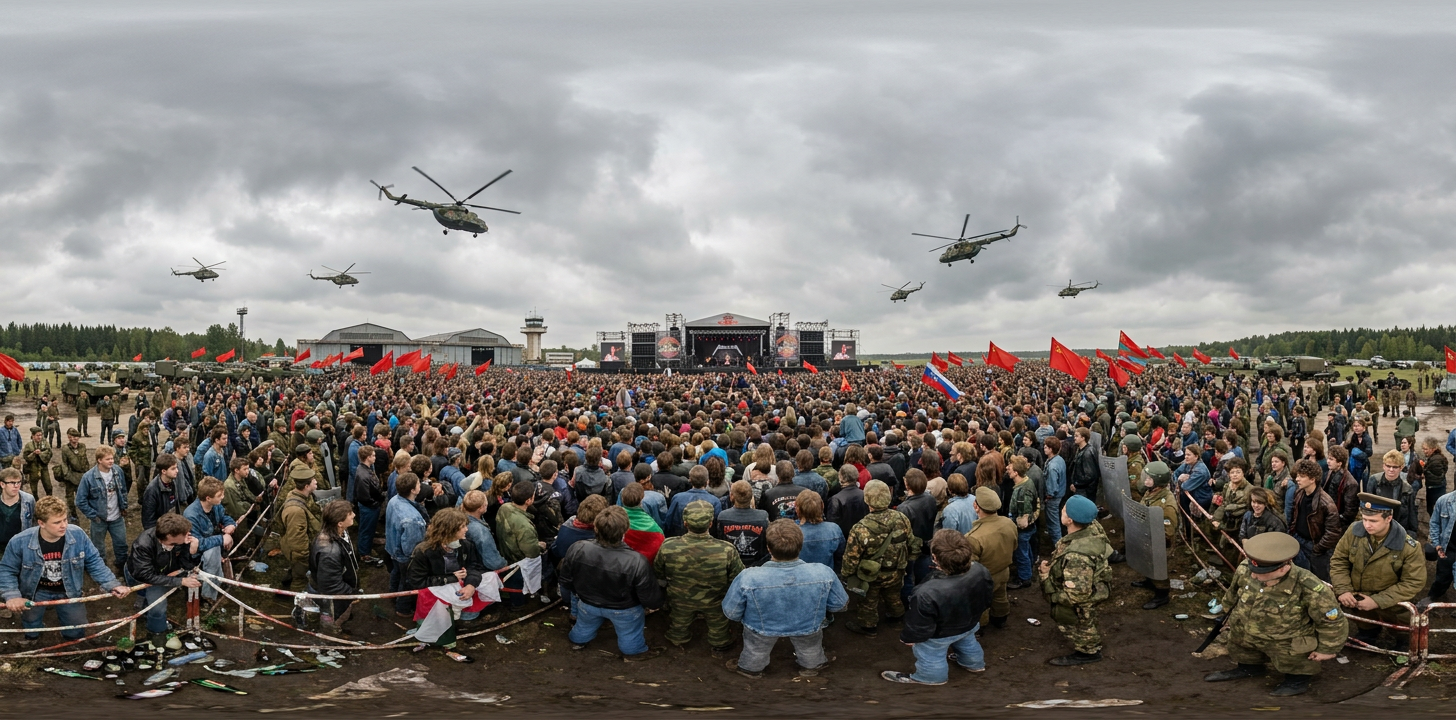 360° scene from Metallica's Monsters of Rock Concert in Moscow