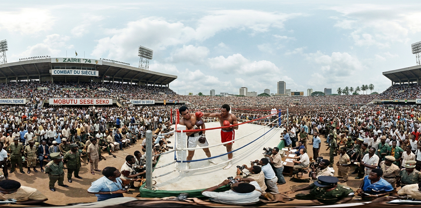 360° scene from Rumble in the Jungle Boxing Match